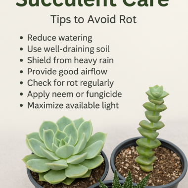 Rainy Season Succulent Care – Tips to Avoid Rot