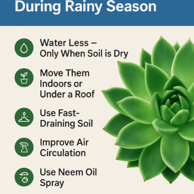 🌧️ Succulent Care During Rainy Season – 7 Expert Tips by Succulent Hub India