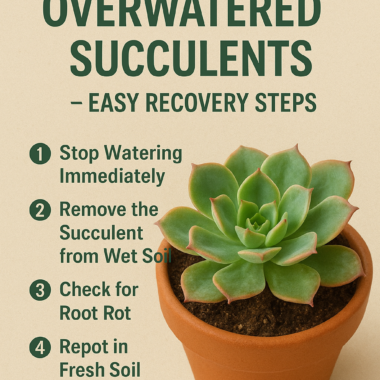 How to Save Overwatered Succulents – Easy Recovery Steps